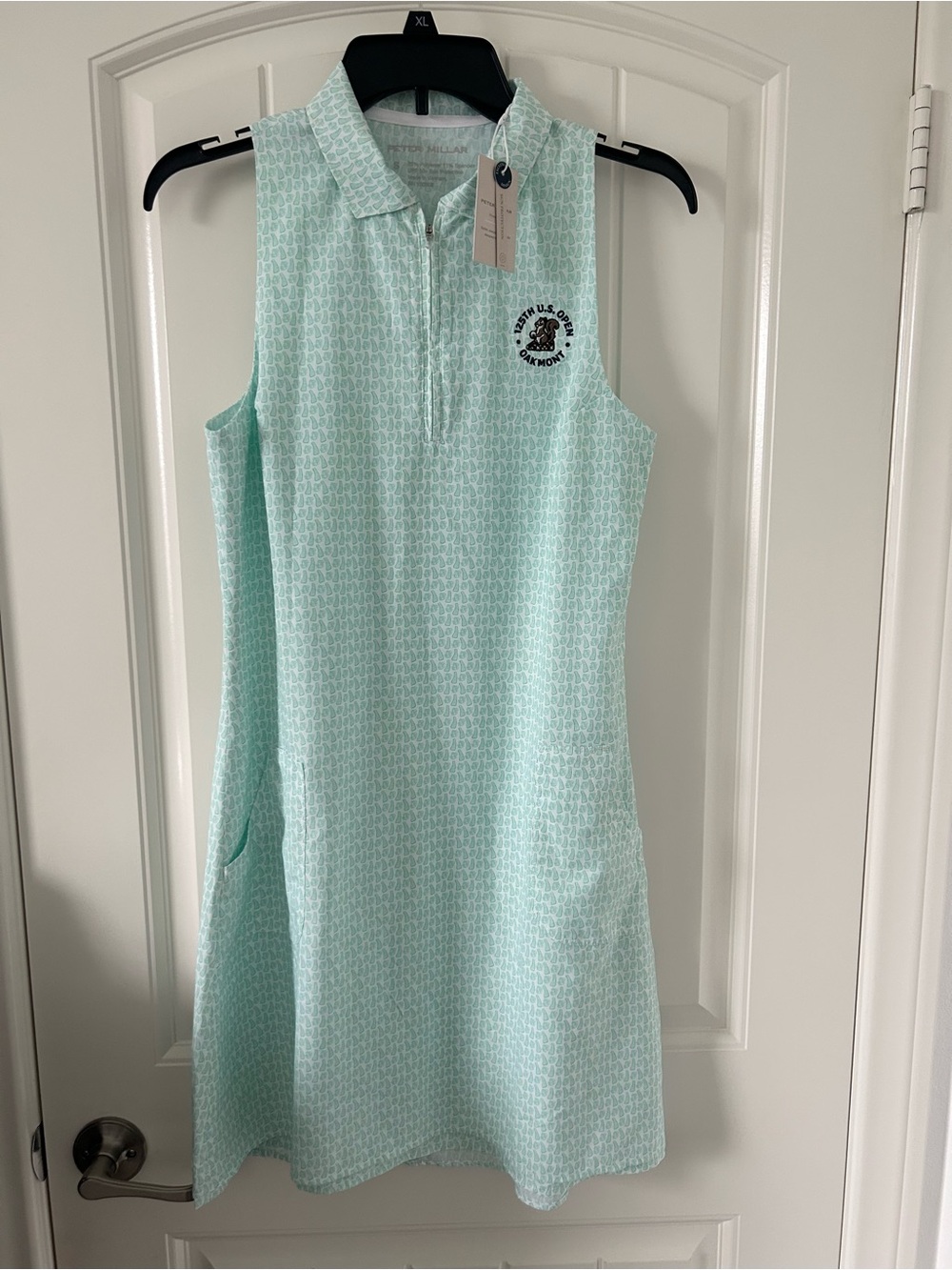 NWT $175 Peter Millar 125th U.S. Open Oakmont Icons Carner Sport Dress Size S